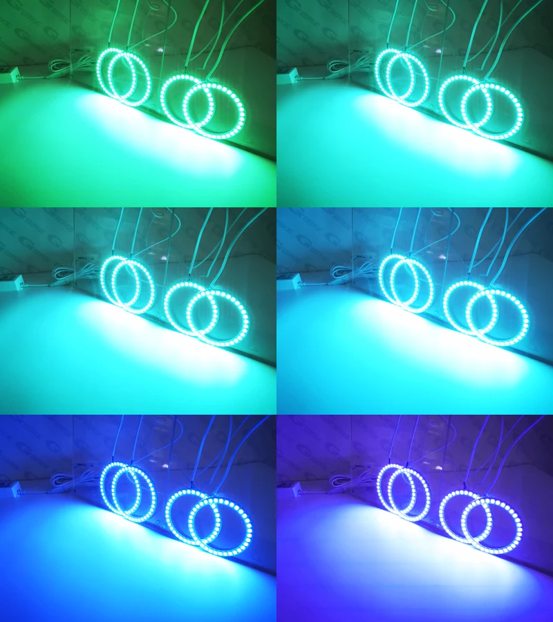 For Volkswagen VW Passat Facelift B5.5 RF Remote Bluetooth-Compatible APP Multi-Color RGB Led Angel Eyes Kit Halo Rings