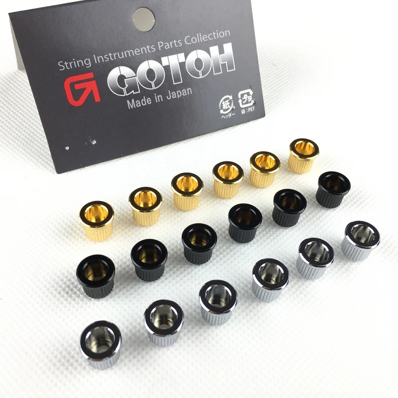 1 Set (6Pcs) GOTOH Through Body String Ferrules / String Bushings For Electric Guitar  MADE IN JAPAN TLB-1