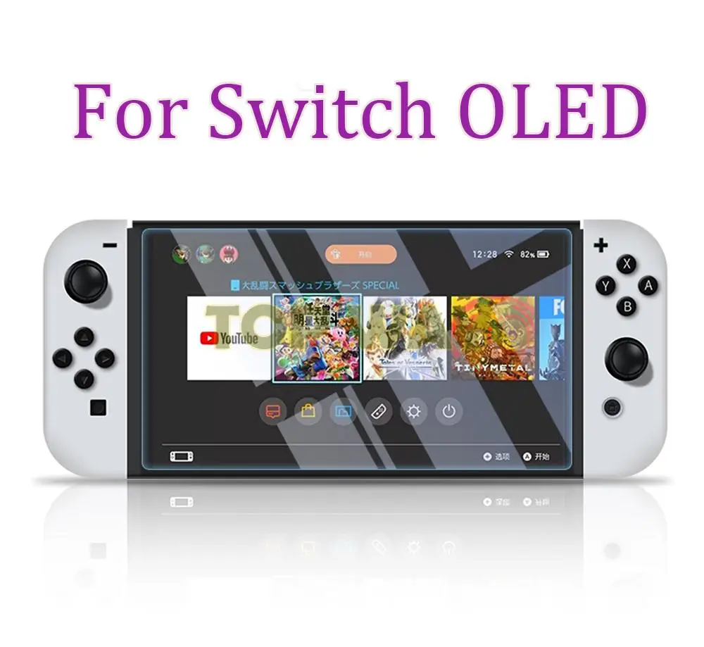 Película protectora de plástico para Nintendo Switch, Protector de pantalla OLED, Extra sensible al tacto
