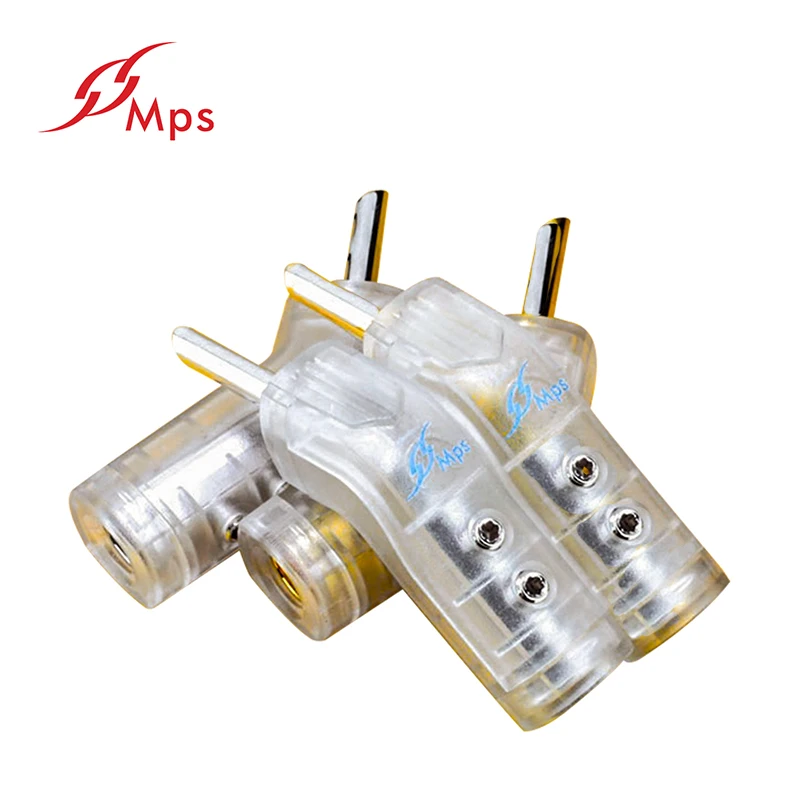 HiFi MPS North Star HiFi Speaker Banana Plugs Connector 24K 3u Rhodium gold Plated For Amplifier Speaker For 8mm