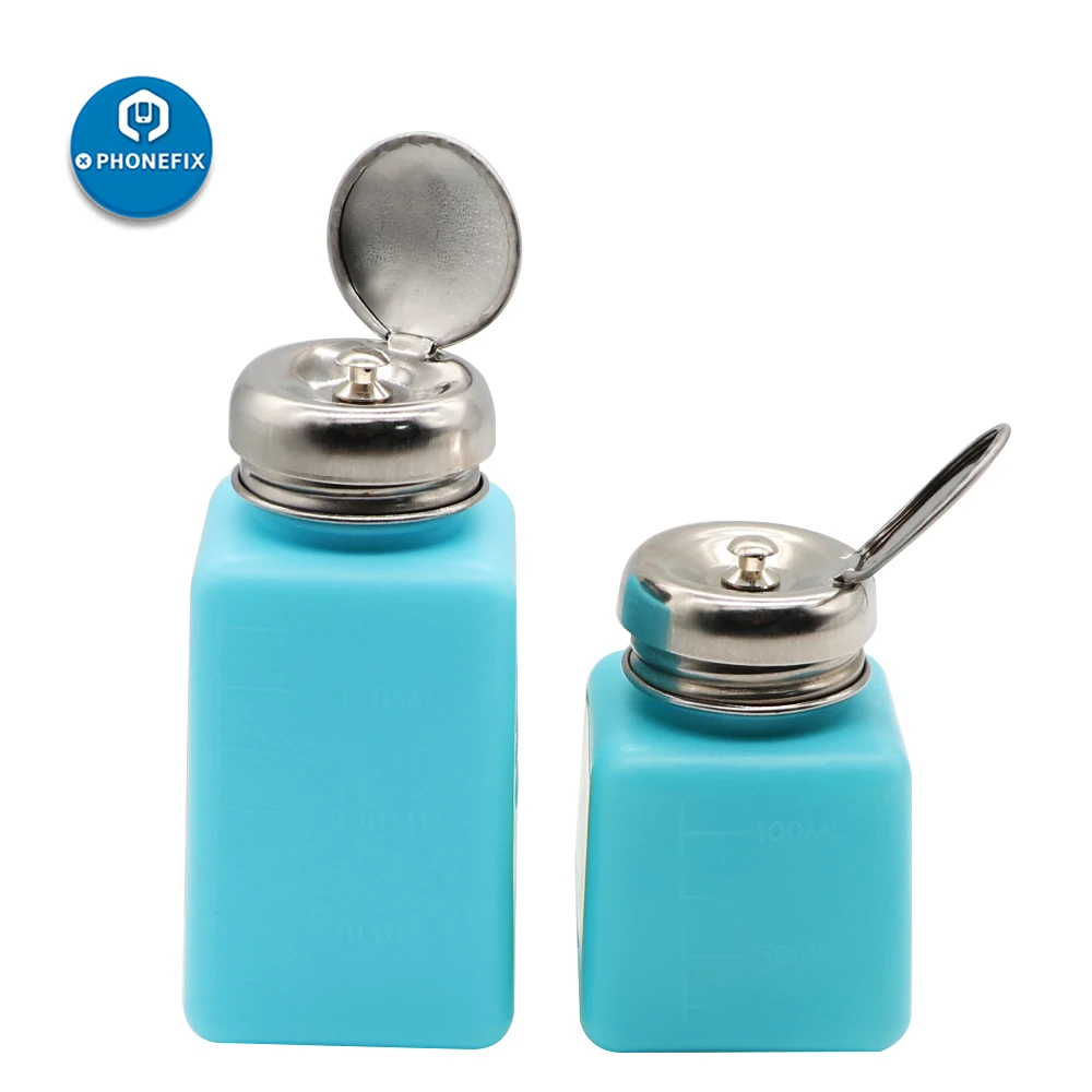 Mechanic 180ML Plastic Liquid Alcohol Bottle for Filling Alcohol Cleaning ESD Fluid Dispenser for Cleaning Cell Phone PCB Part