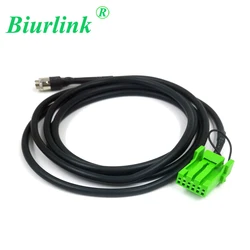 Biurlink Green 6Pin Car Aftermarket Radio Female 3.5MM Audio Auxiliary IN Harness Cable Adapter for Honda Acura RDX Tsx MDX Csx