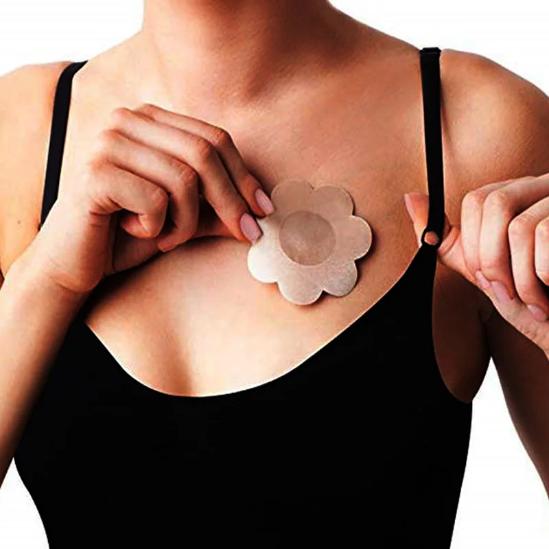 5 Paia/lotto Reggiseni A Petalo E In Silicone Riutilizzabile Invisibile Autoadesivo Autoadesivo Della Copertura Del Reggiseno Per Le Donne Pasties