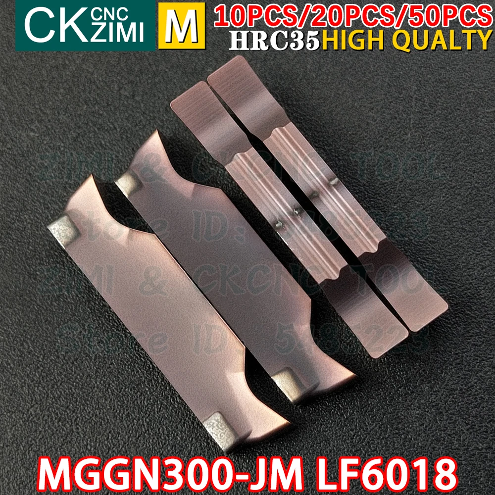 MGGN300-JM LF6018 MGGN 300 JM LF6018 3.0mm Carbide Insert Cutting grooving Inserts tool CNC Metal lathe Tool for Stainless Steel