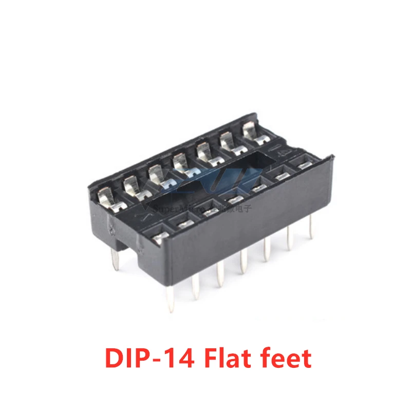 10PCS IC Sockets 2.54MM DIP6 DIP8 DIP14 DIP16 DIP18 DIP20 DIP28 DIP40 pins  Connector DIP Socket 6 8 14 16 18 20 24 28 32 40 pin