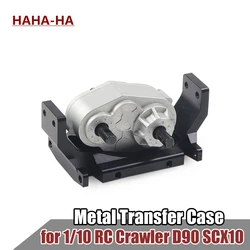 Metal D90 Transfer Case Gearbox with 72MM Mount Plate for 1/10 RC Crawler Axial SCX10 D90 RC4WD Upgrade Parts