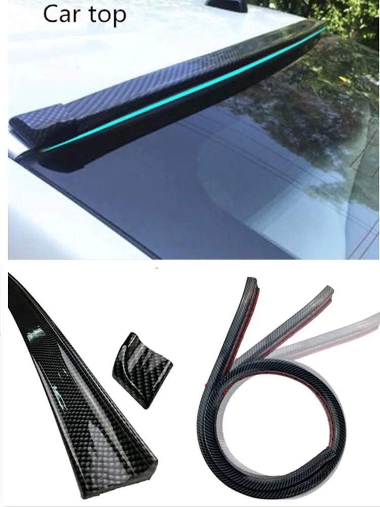 1.5M Universal Car Styling Rear Trunk Spoiler Tail Decoration For Audi A4 B5 B6 B8 A6 C5 C6 A3 A5 Q3 Q5 Q7 BMW E46 E39 E90 E36 E