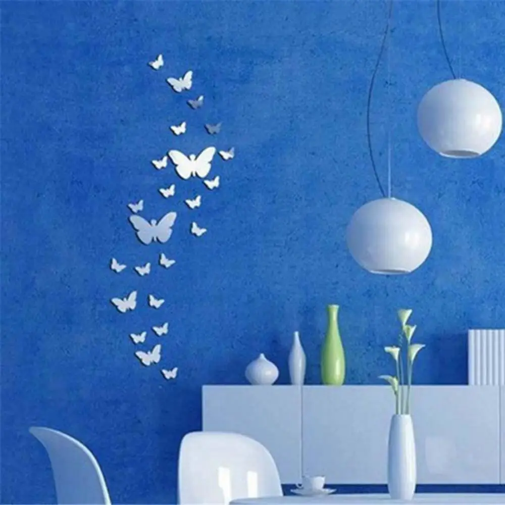 12/25Pcs Removable 3D Butterfly Wall stickers Self Adhesive Vinyl Window Film Furniture DIY For Home and Comfort Home Decor