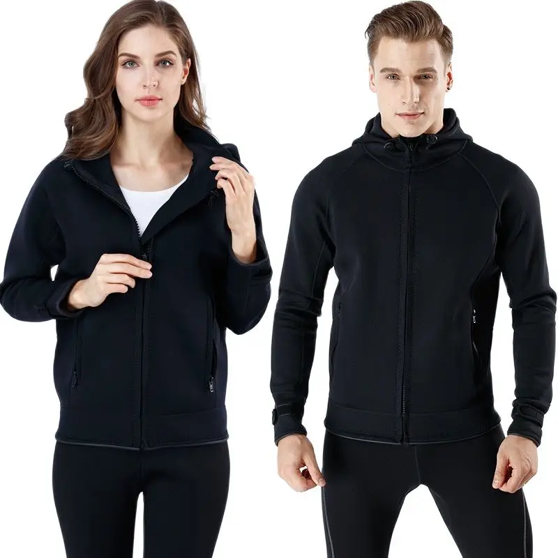 2mm Neoprene Thermal Diving Coat for Men and Women, Windbreaker, Hooded Jacket, Wetsuit, Outdoor, Winter Swimming