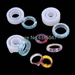 1PC Cat Diamond Flat Shaped Ring Pendant DIY Silicone Mold Dried Flower Jewelry Accessories Tools Equipments Resin Molds