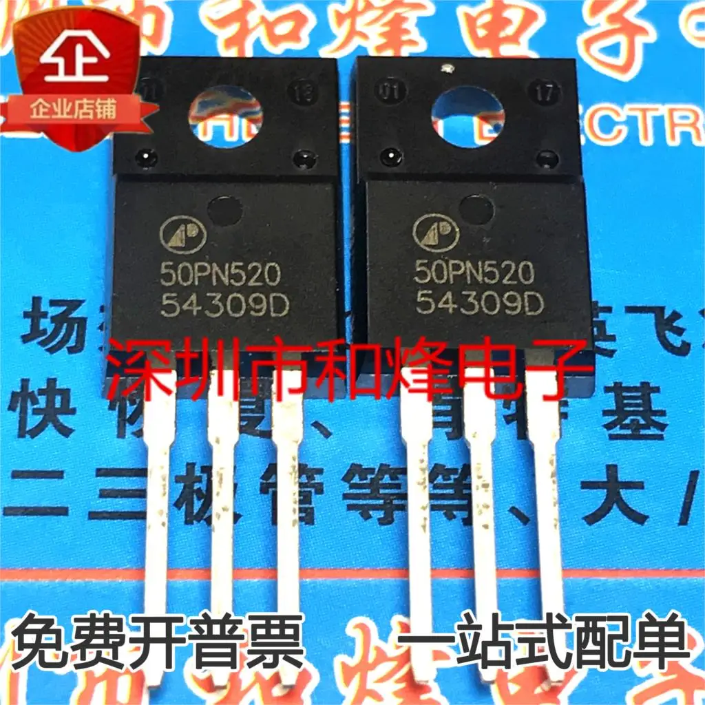 10PCS   50PN520 AP50PN520I MOS TO-220F