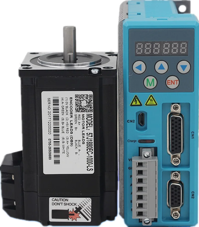 NEMA23 2NM JMC 2phase 57 Closed loop Stepper motor display button panel driver CNC kit 57J1880EC-1000-LS+2HSS458