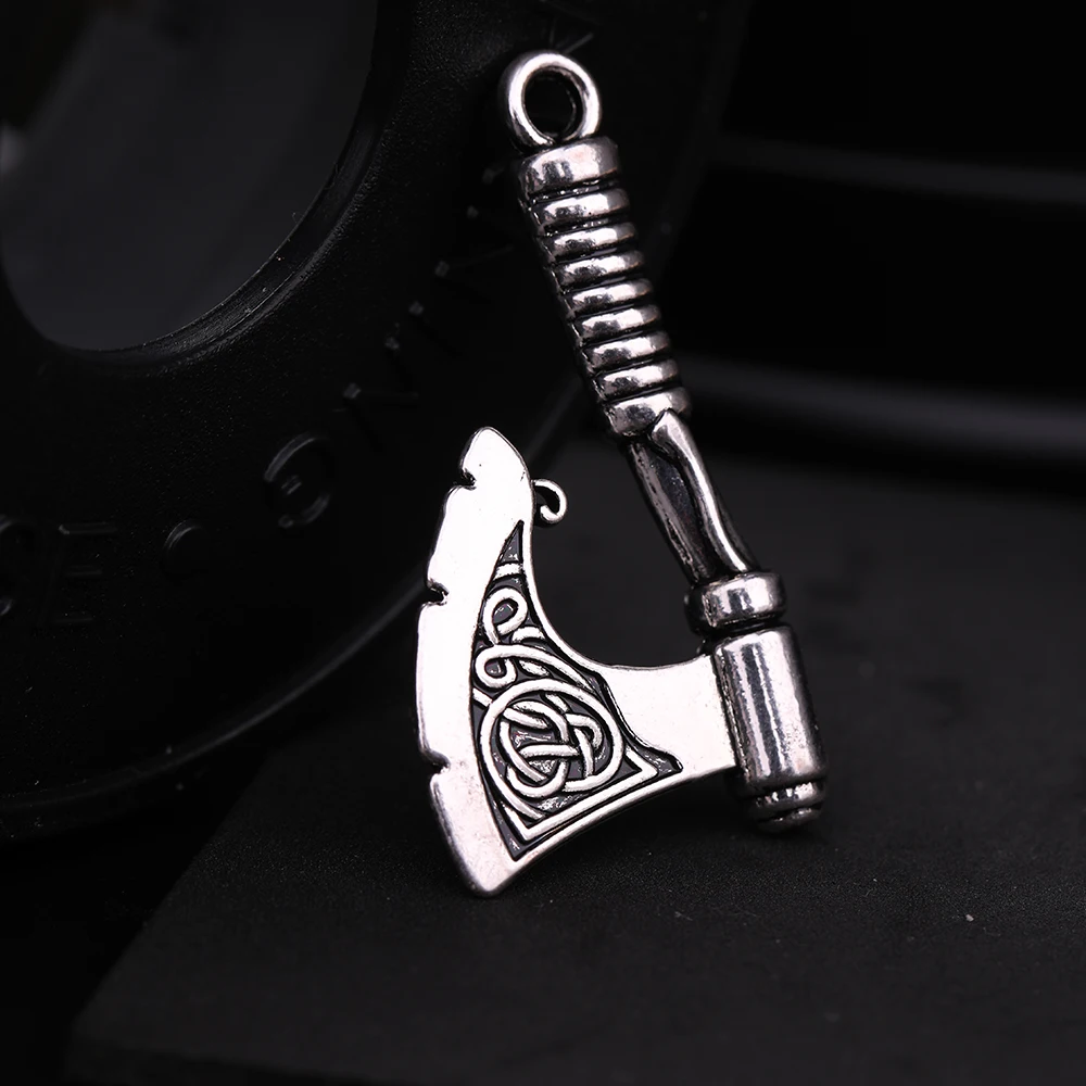 Dawapara Religious Axe Slavic Charm Pendants Amulet Symbol Religious Celtics Knot Viking Charms DIY Accessories