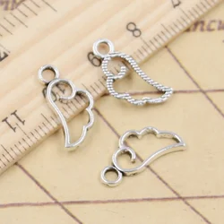 30pcs Charms Cloud Angel Wings 17x8mm Tibetan Silver Color Pendants Antique Jewelry Making DIY Handmade Craft
