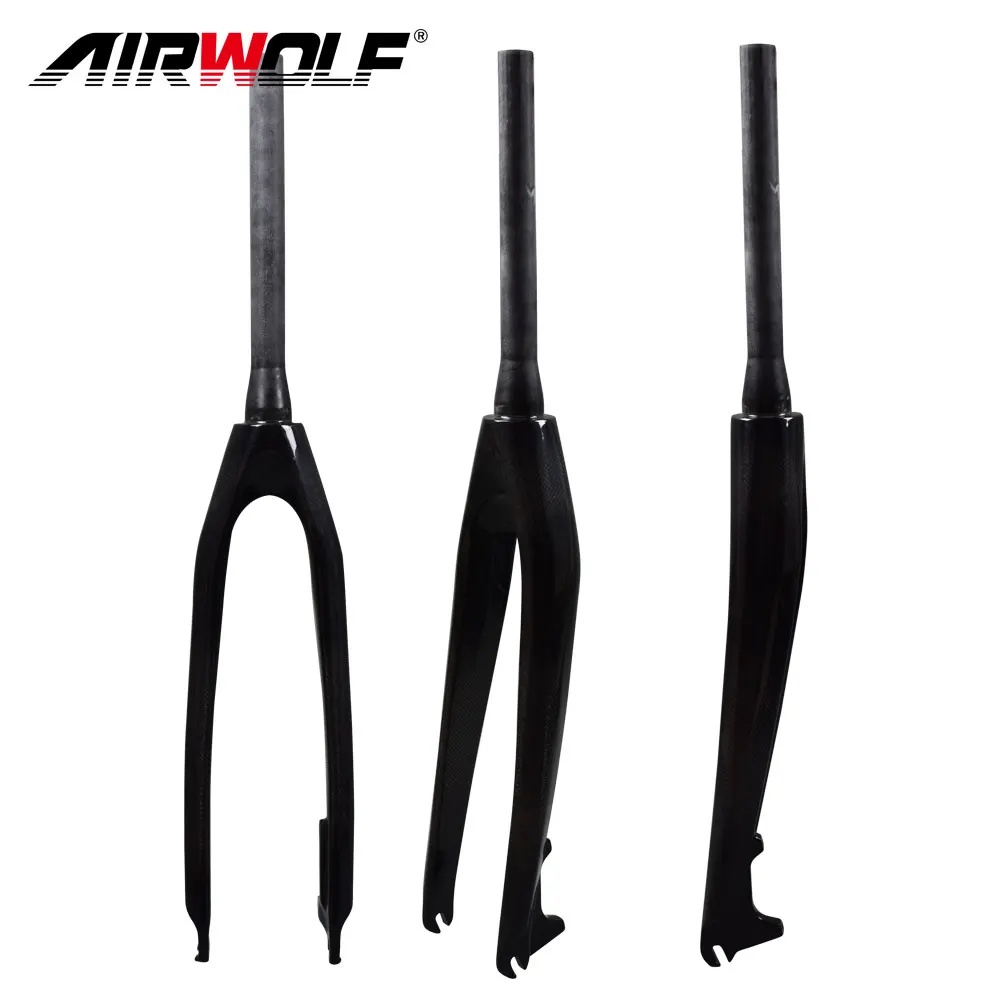 

Carbon Mtb Fork 26 27.5 29 Mountain Bicycle Fork Tapered Tube 1-1/8" 1-1/2" Quick Release 100*9mm Carbon Bike Rigid Fork 29er