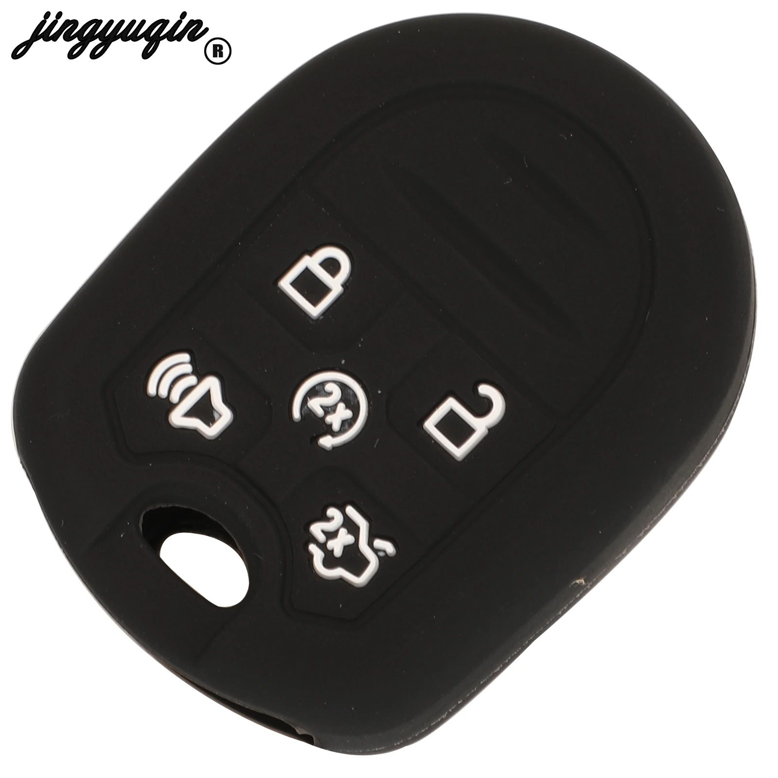 Silicone 5 Buttons For Ford Expedition Explorer Flex Taurus Lincoln MKZ Navigator Silicone Car Smart Remote Key Case Cover