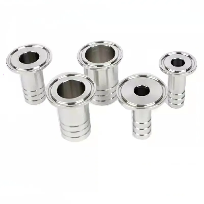 Gratis Verzending Od 8Mm-51Mm Rvs SS304 Sanitaire Slangtule Pijp Montage Huls Od 50.5Mm-64Mm Fit 1.5 "2.5" Tri Clamp