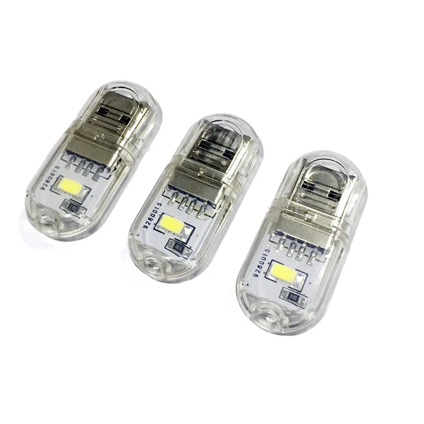 Tragbare USB Licht Mini Tasche 2 LEDs Lampe Nachtlicht USB Keychain Licht für Power Bank PC Laptop Notebook Computer Camping