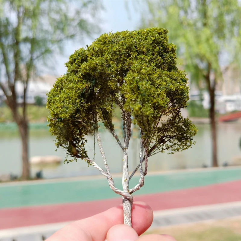 miniature  Simulated Wire Tree  Vegetation Material for Military Scene  DIY Production of Train Sand Table