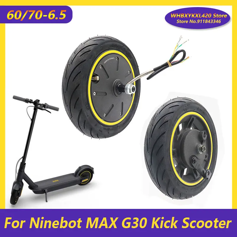 60/70-6.5 Motor Electric Scooter 36V 500W Engine Wheel For Ninebot Max G30  Front Driving  Tire  Repair Parts