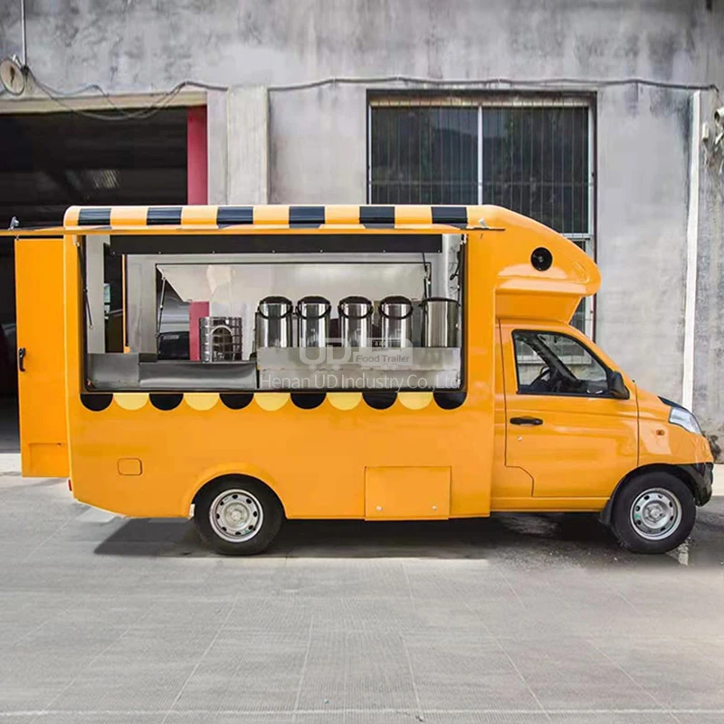 Tamanho personalizado movel cozinha loja de comida sorvete carrinho de comida caminhão de negócios