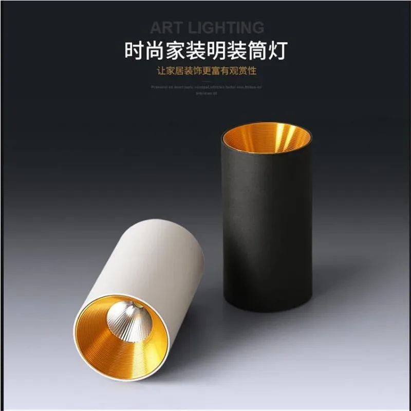  10pcs LED Lights For Home COB Downlight Gold Reflector 15W Surface Mounted LED Ceiling Kitchen Lamp Spot Light AC85-265V