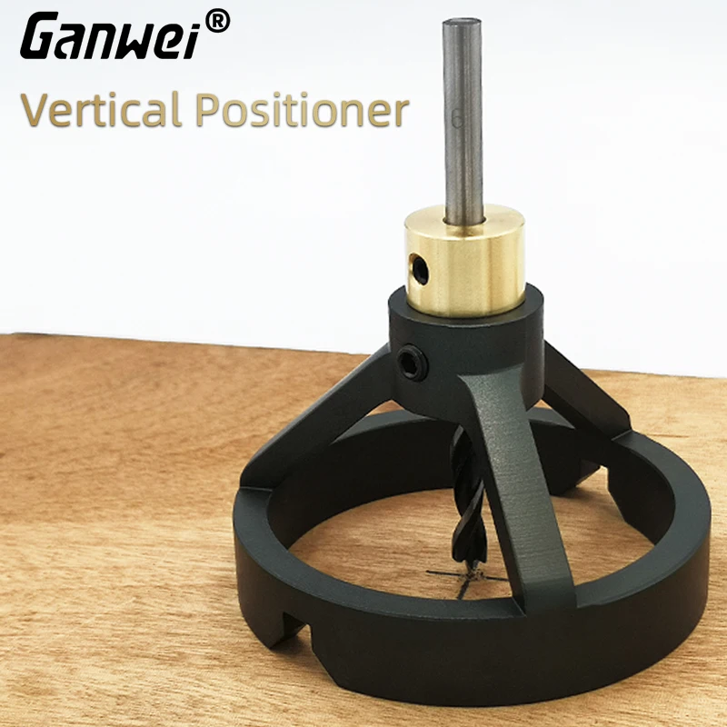 Guide de perçage Vertical pour trous aveugles, poinçon de positionnement, rond et carré, matériel perforé à 45 °, cheville en bois de hêtre