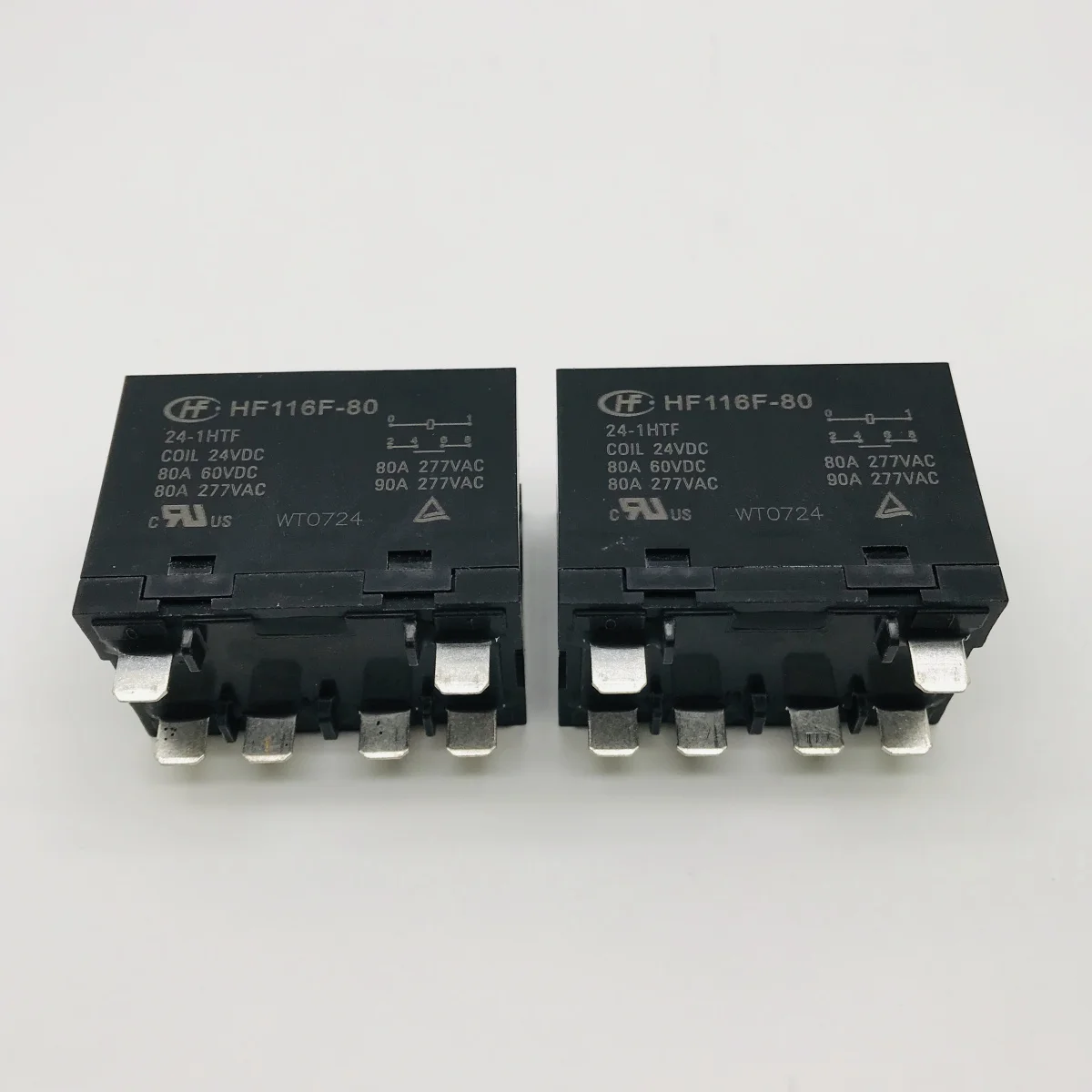 

HF116F-80-12/24-1HTF 80A 277VAC 012VDC 24VDC relays