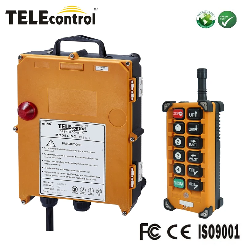 Telecontrol f23bb 10 botões um único 1 velocidade de 5 eixos sem fio industrial rádio guindaste controle remoto F23-BB