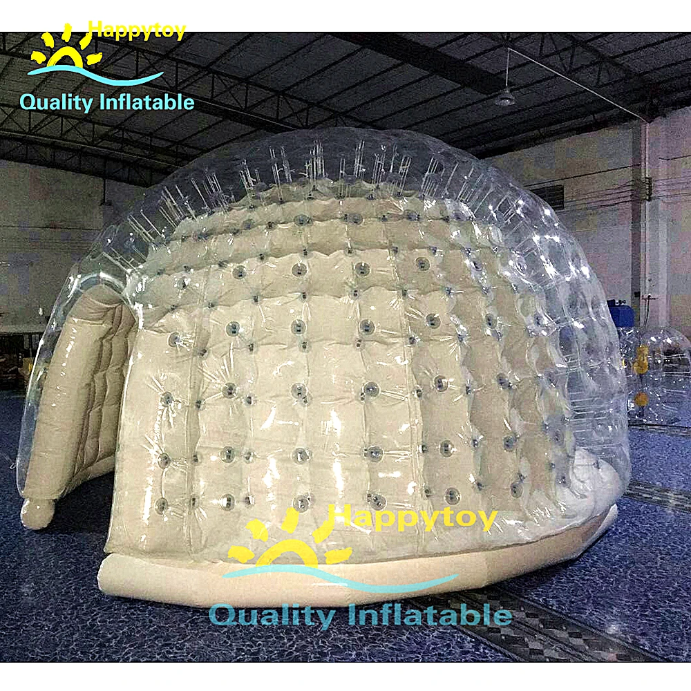 Lawn Inflatable Dome Tent Outdoor Clear Transparent White Inflatable Bubble Lodge Tent Room