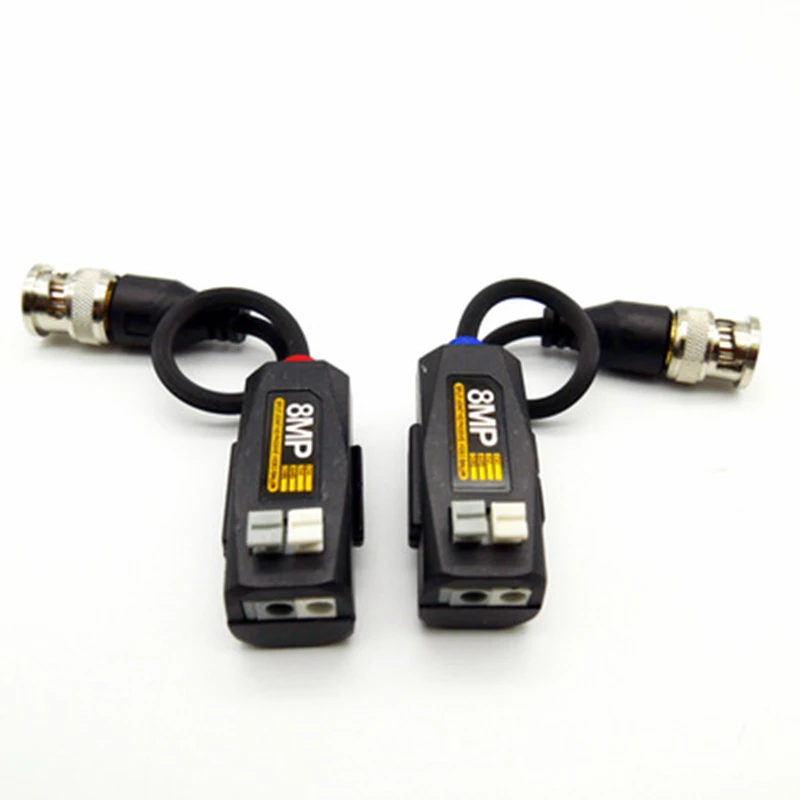 8MP Passive HD Video Balun Transmission 4K BNC CCTV Twisted Pair Transmitter For AHD CVI TVI Camera