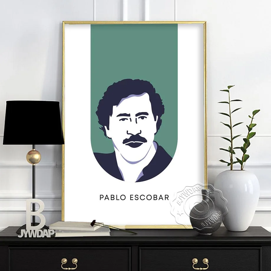 Pablo Escobar Character Legend Retro Vintage Poster And Prints Painting Wall Art Canvas Wall Pictures For Living Room Home Decor