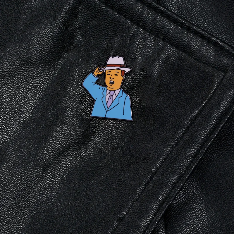 Bobby Hill This Flower is Wilting Brooch Cartoon Animation Fans Funny Gentlemen Accessory image 6