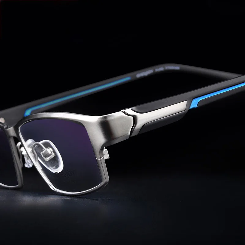 Vazrobe Titanium Eyeglasses Frames Men Reading Glasses Male Anti Blue Light Full Rim Spectacles for Prescription Ultralight