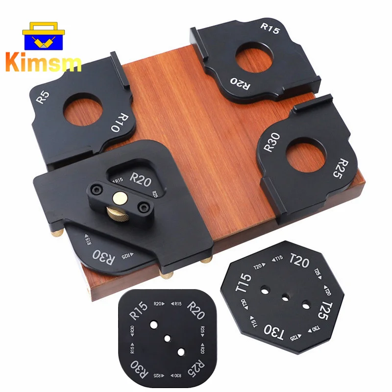 

Woodworking Radius Jig Arc / T Angle Positioning Milling Template Woodworking Engraving Machine Locator Fillet Positioning Aid