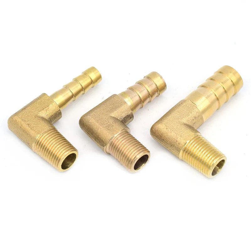 Brass Hose Barb Fitting Elbow 6mm 8mm 10mm 12mm 16mm To 1/4 1/8 1/2 3/8