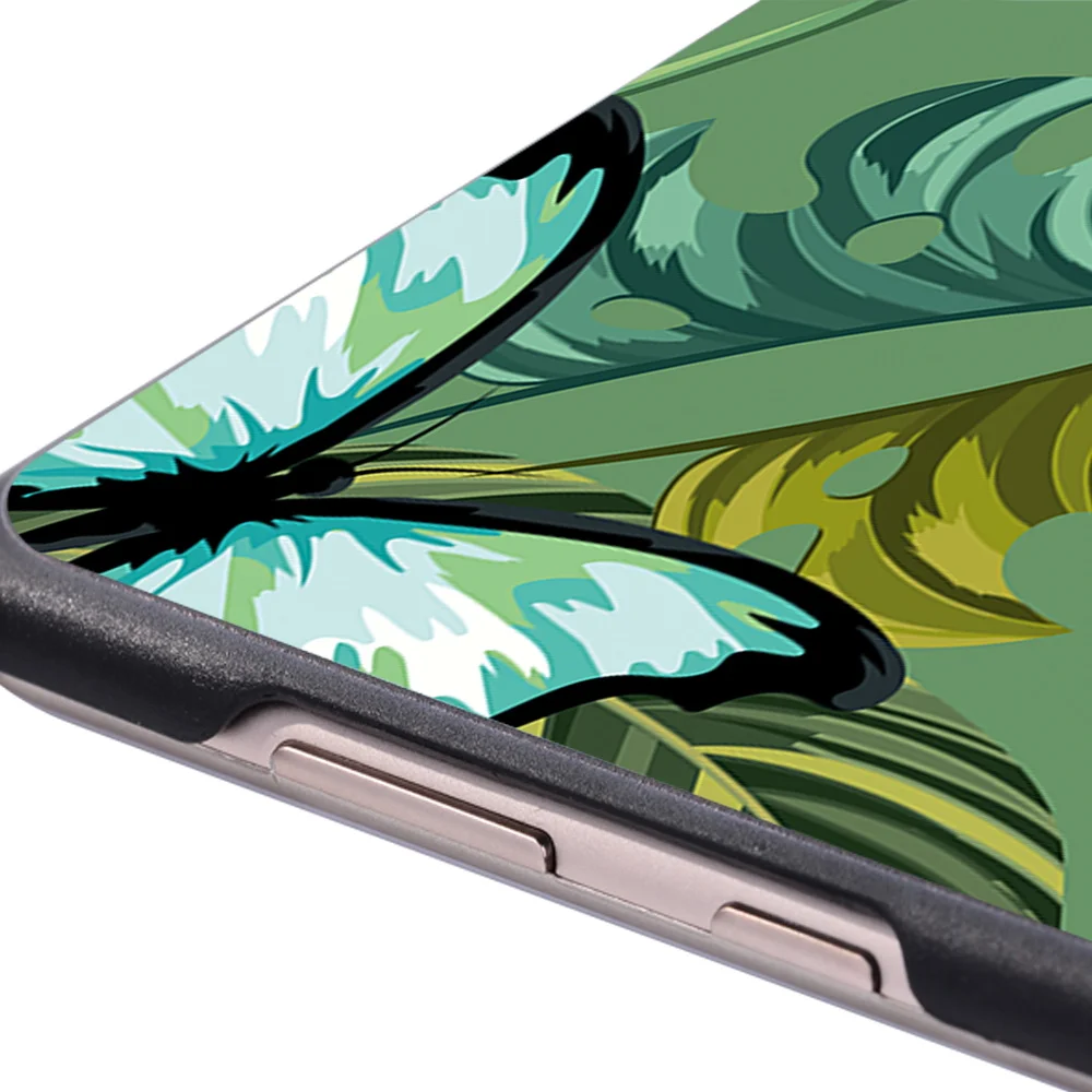 Printed Butterfly Tablet Shell Cover Case for Huawei MediaPad T3 8.0/T3 10 9.6 Inch/T5 10 10.1 Inch Ultra Thin Protective Shell