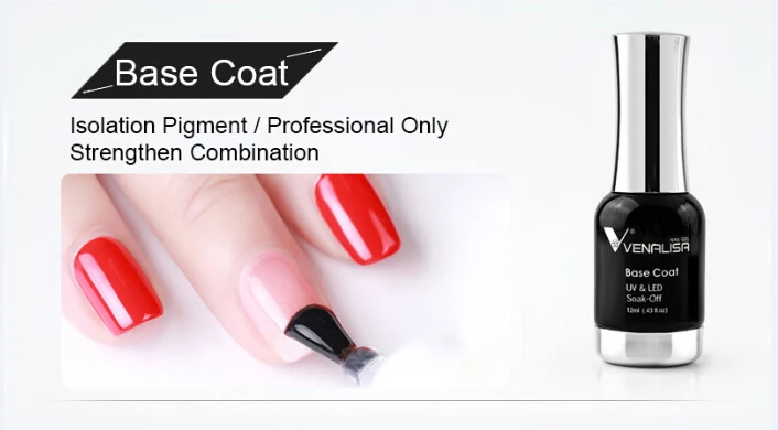 2 teile/satz Venalisa 12 ml Keine Säure Basislack Kit Nagel Anti-vergilbung Kein Wischen Top Mantel Langlebig Nail art Maniküre Nagel Kit Gel – Detail 6
