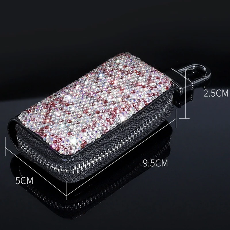 1 Pcs Men & Women Car Key Bag Wallet Crystal Key Case Fashion Housekeeper Holders Luxury for BMW LADA Accessories