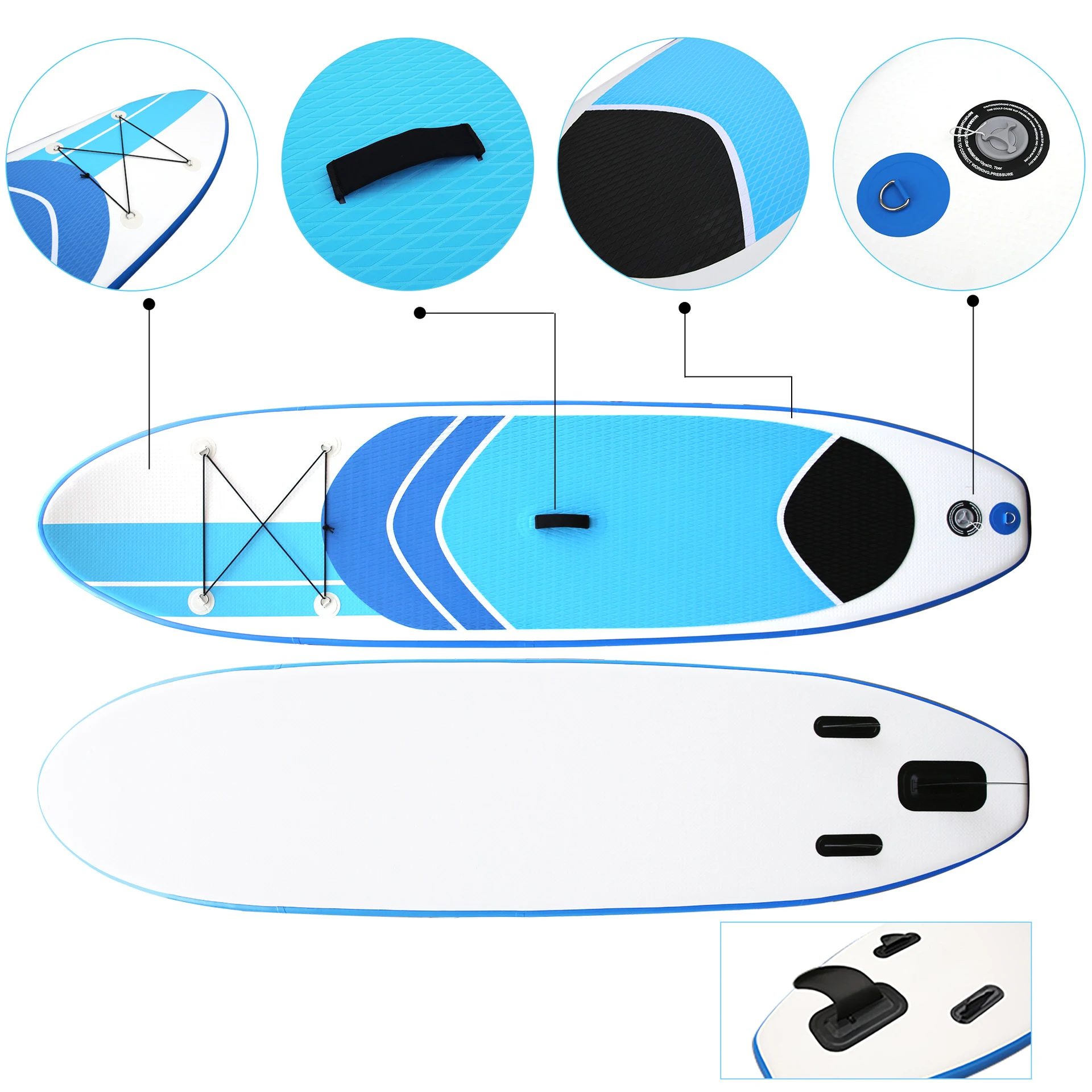 3050x750x100mm Kayak Paddle Board Surfboard Adult Stand-Up Surfboard Water Ski Paddle Board Inflatable Paddle Board Fishing Boat