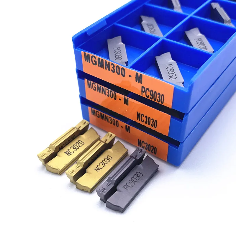 MGMN150-G MGMN200-G MGMN250-G MGMN300-M MGMN400-M MGMN500-M NC3020 NC3030 PC9030ใบมีดซีเมนต์คาร์ไบด์ใบมีดเครื่องกลึงเครื่องมือ