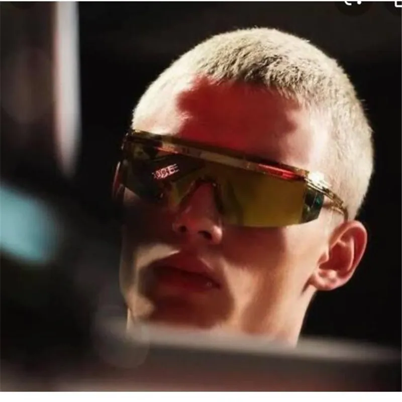 

One piece modern retro sunglasses Anti-radiation wide sunglasses vintage sunglasses