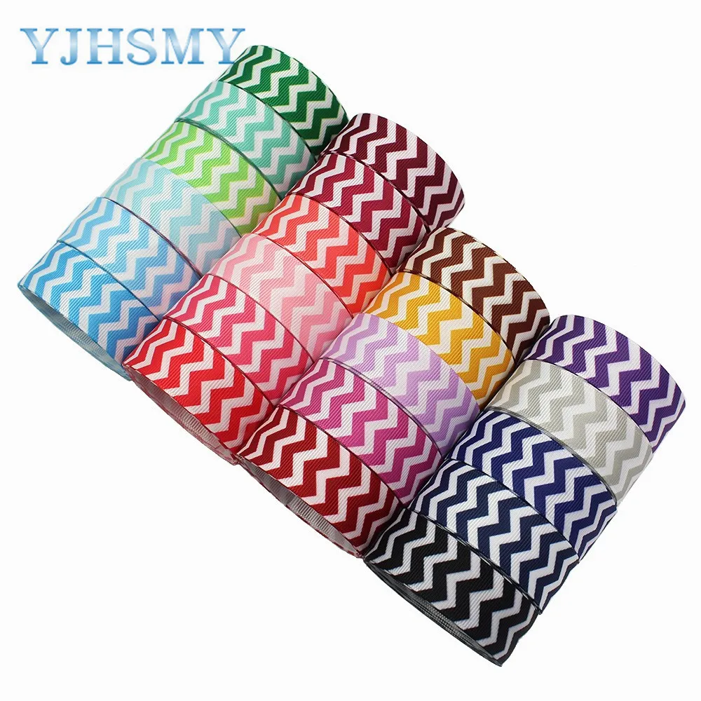 Picture 5: L-20829-888 1”Wave pattern print Pattern Ribbon , 5 yards DIY handmade hair accessories Material , Bow Decoration