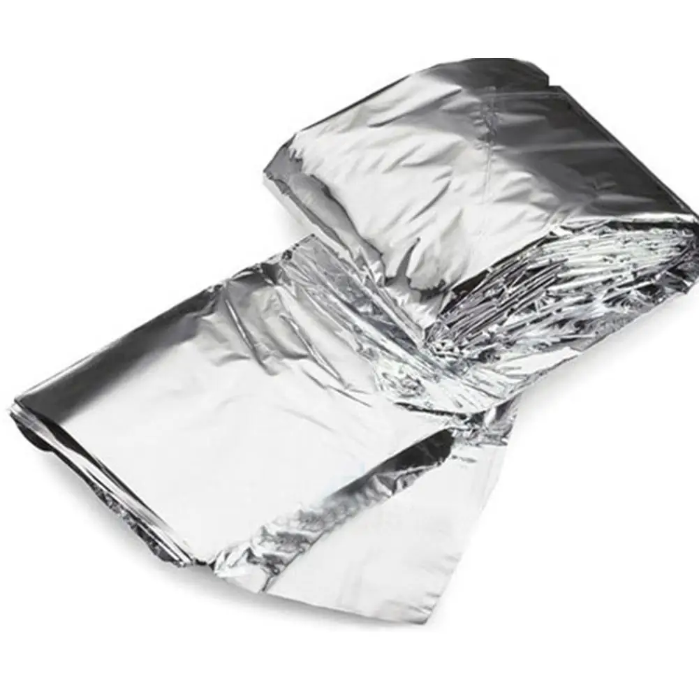 130*210cm Outdoor Water Proof Survival Rescue Blanket Foil Thermal Space First Aid Sliver Rescue Military Blanket