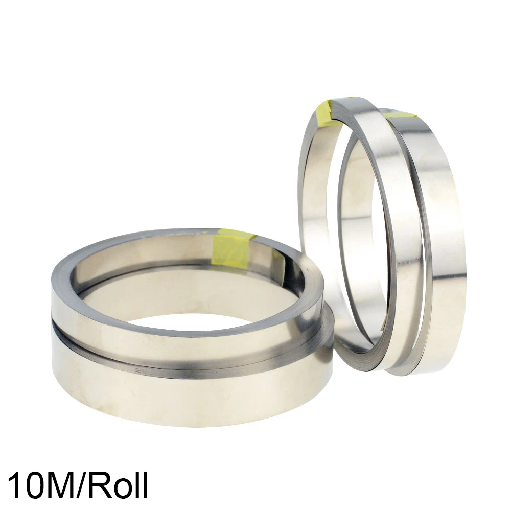 1 Roll 10M 18650 Li-ion Battery Nickel Sheet Plate Nickel Plated Steel Belt Strip Connector Spot Welding Machine Battery Welders