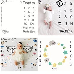 Baby Milestone Indoor Photography Background Prop Monthly Cloth Growth Photo