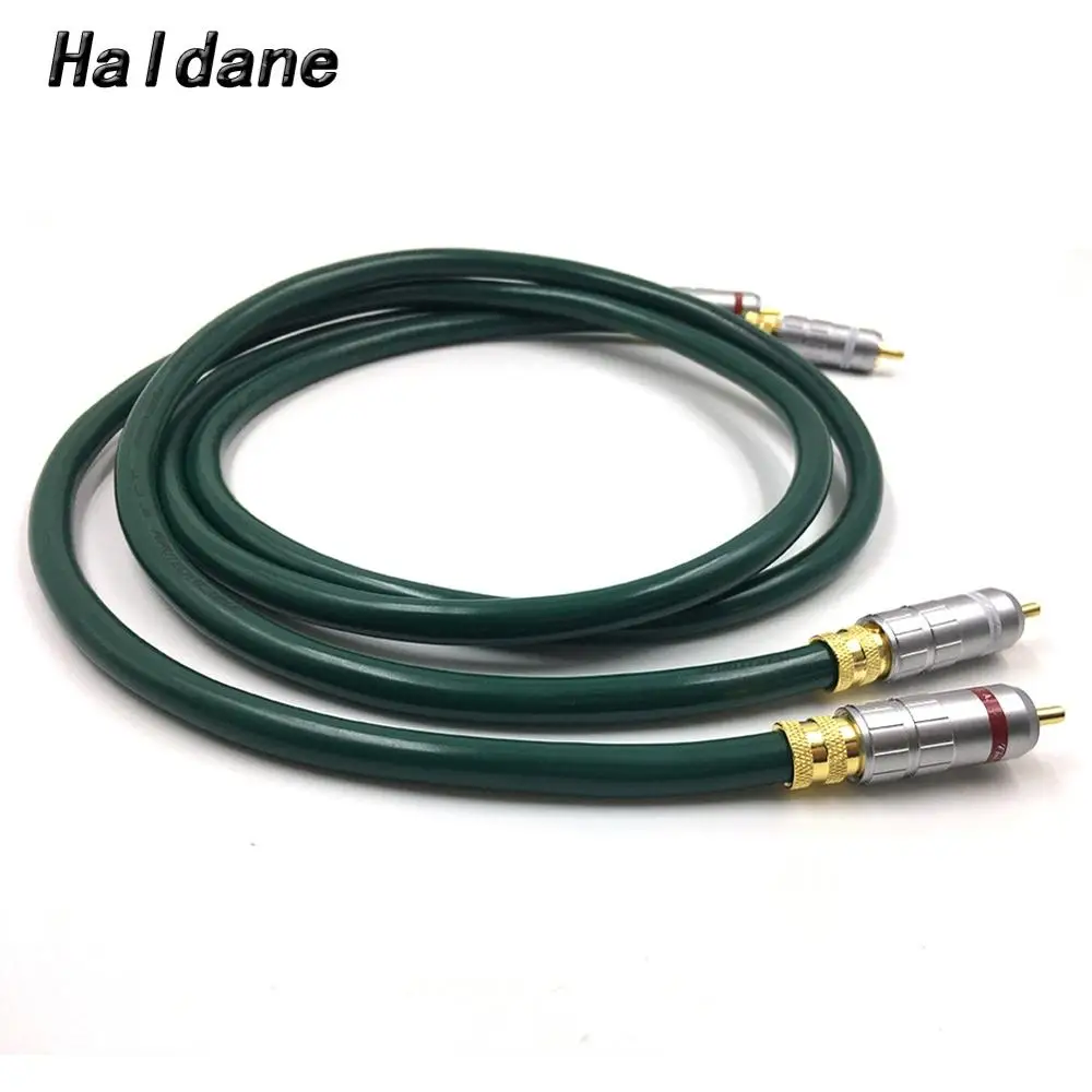 

Haldane Pair HIFI Type-2 Gold Plated RCA Plug Audio Cable 2RCA Male to Male Interconnect Cable for FURU--CH FA-220