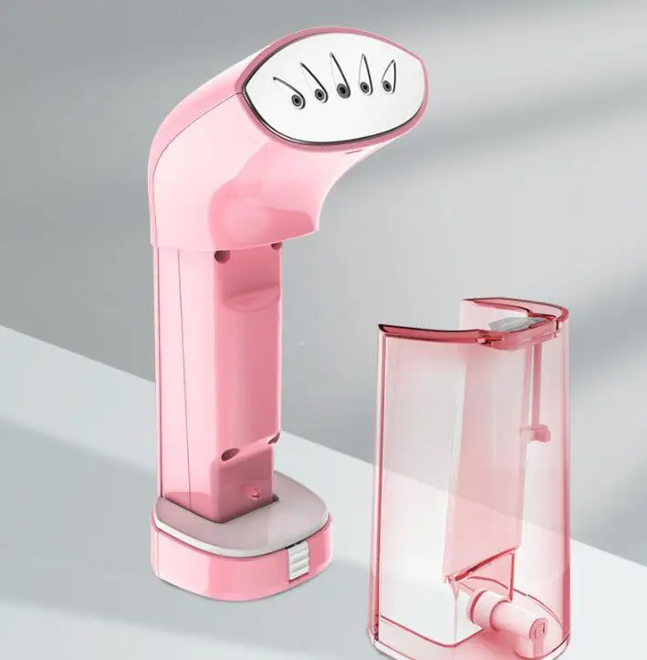 

220V 800W pink color mini handy garment steamer with 100ml water tank