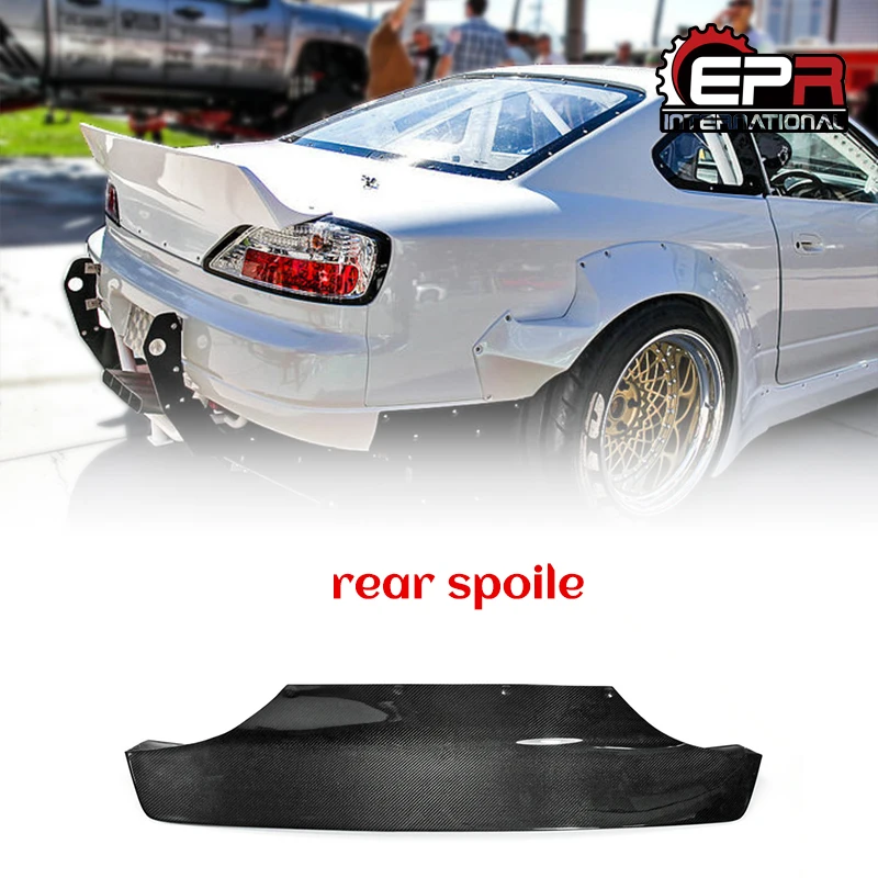 

For Nissan S15 Silvia Carbon Fiber ROB Style Rear Trunk Spoiler Wing Lip Spoilers Body Kit Trim Racing Part Wings Bodykits