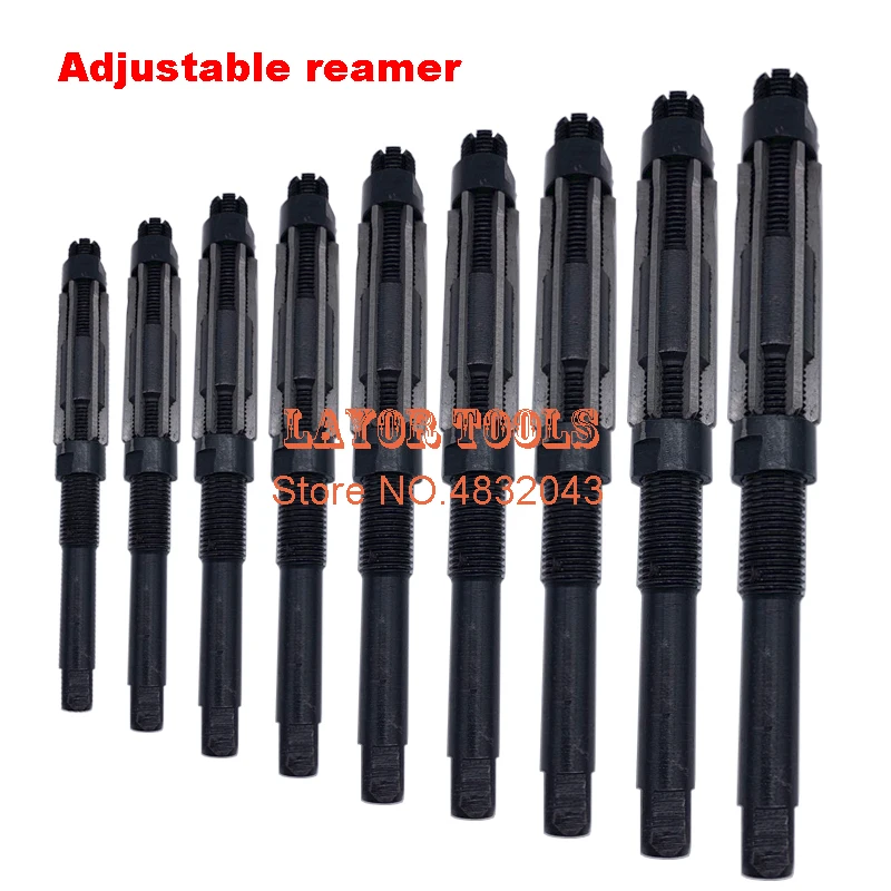 1PC 6.25-84mm Adjustable Hand Reamer HSS Size Range Cutting Tools 6 8 10 12 15 20 25 30 35 40 45 50 55 60 65 70 75 80 84mm